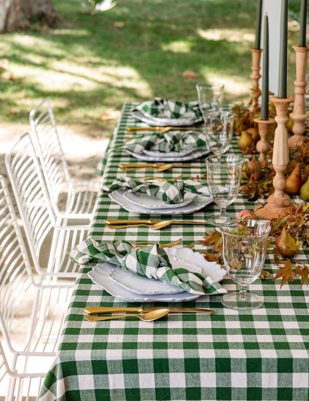 GINGHAM - Hunter Tablecloth