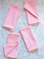 MINI GINGHAM - Peony Napkins