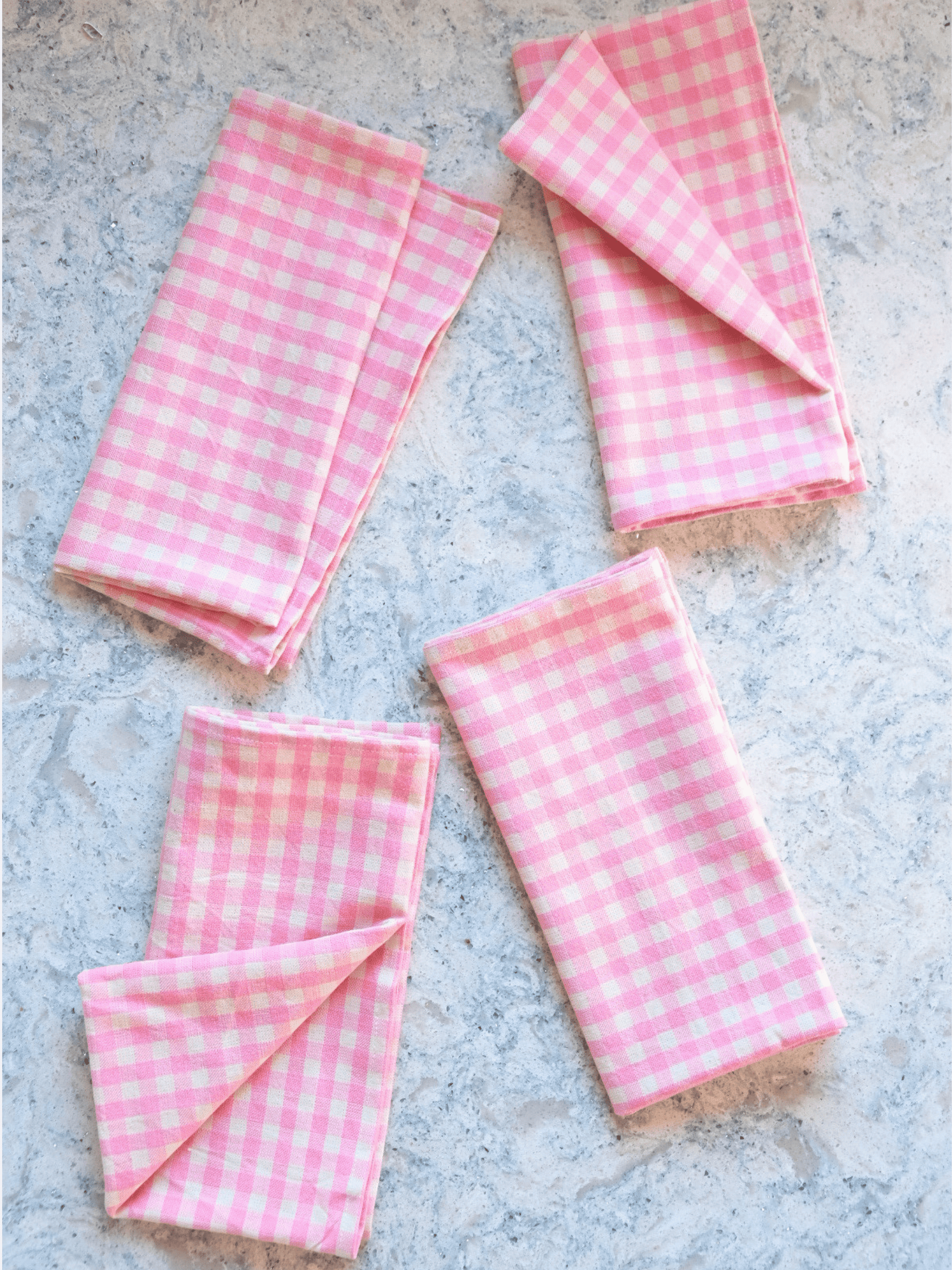 MINI GINGHAM - Peony Napkins