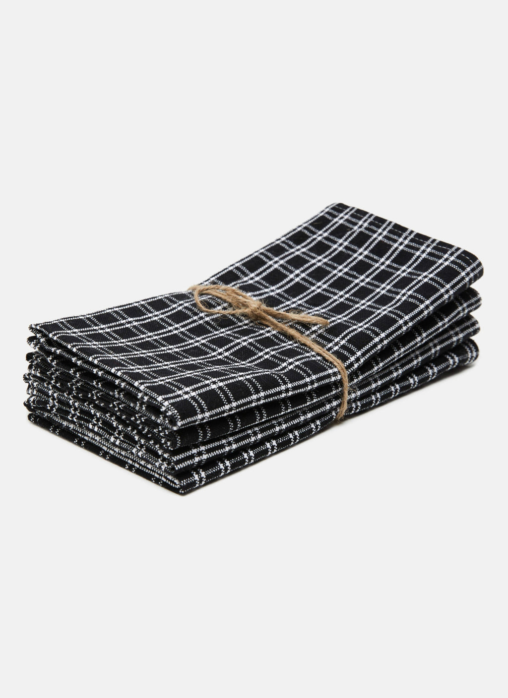 HARRISON PLAID - Black Napkins