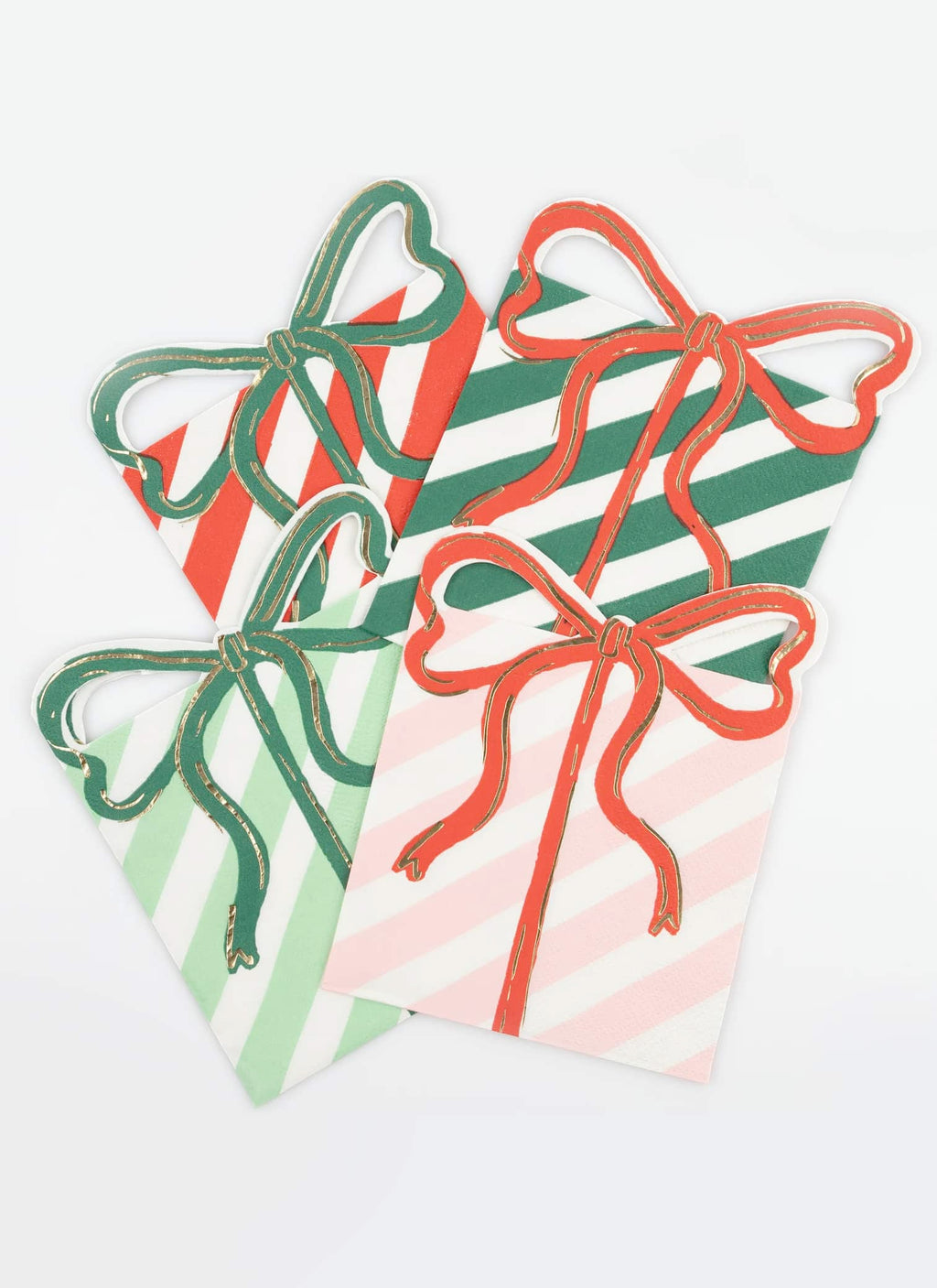 Present with Bow Napkins (x16)