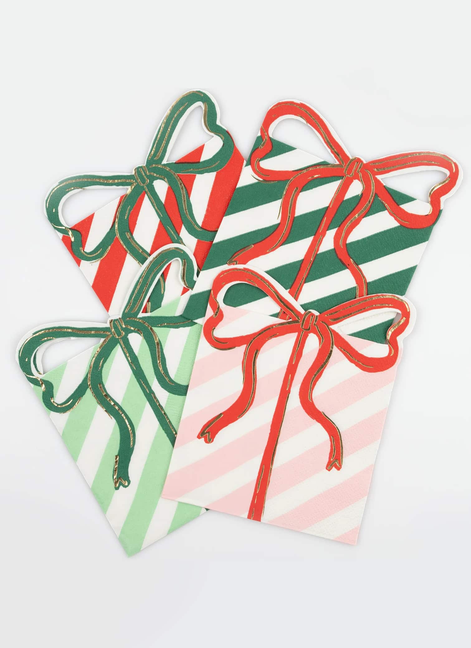 Present with Bow Napkins (x16)