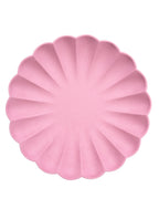 Large Bubblegum Pink Compostable Plates (x8)