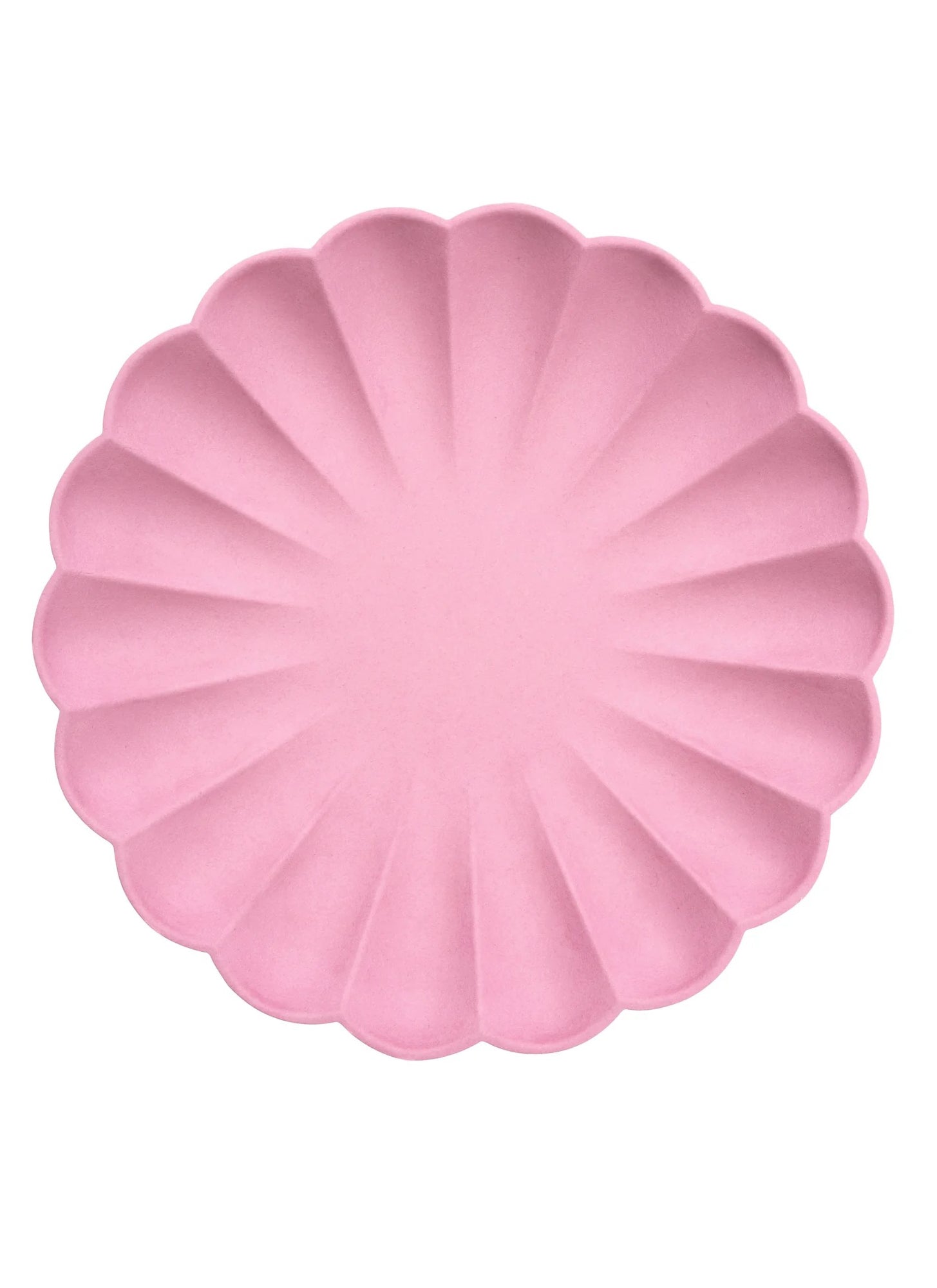 Large Bubblegum Pink Compostable Plates (x8)