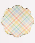 Plaid Pattern Side Plates
