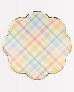 Plaid Pattern Side Plates