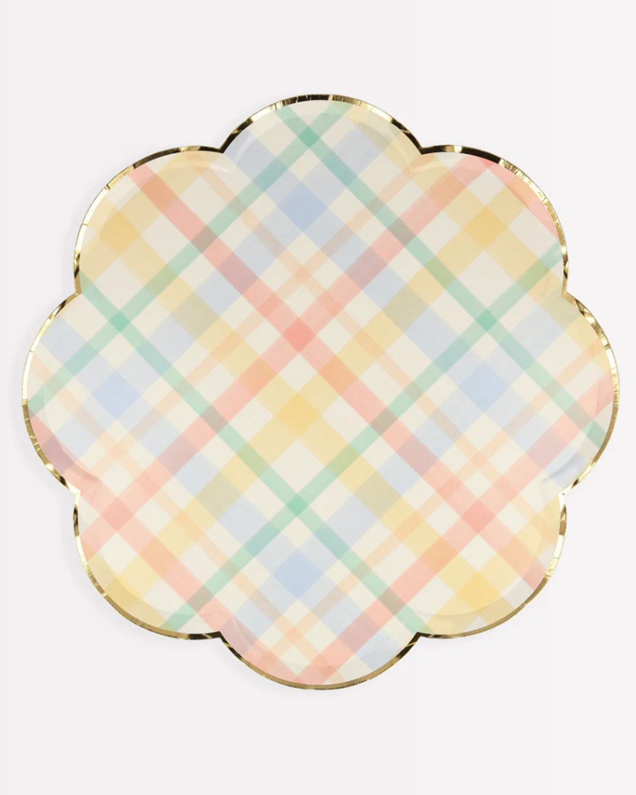 Plaid Pattern Side Plates