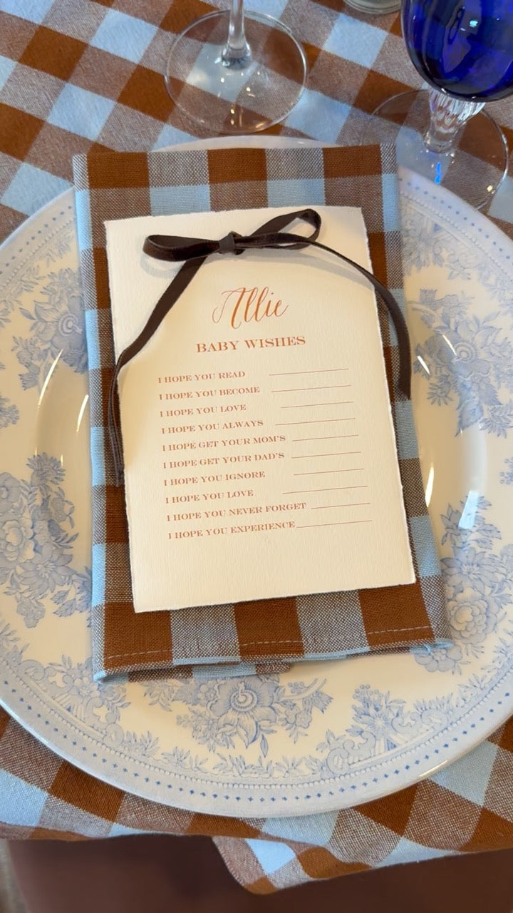 CANDY GINGHAM - Blue Napkins