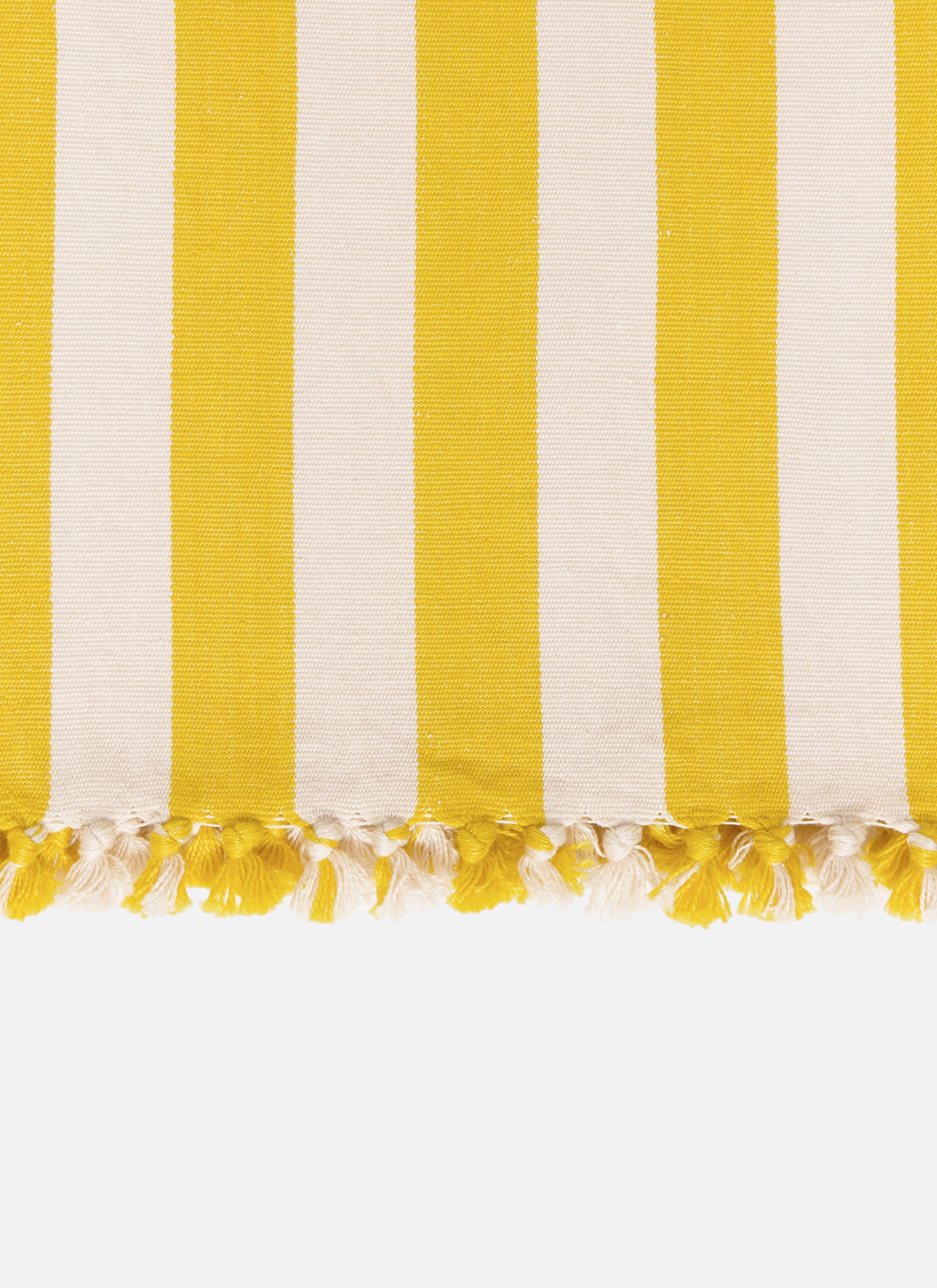 HTH x Domino MEDIUM STRIPE - Lemon & Sand Tea Towel
