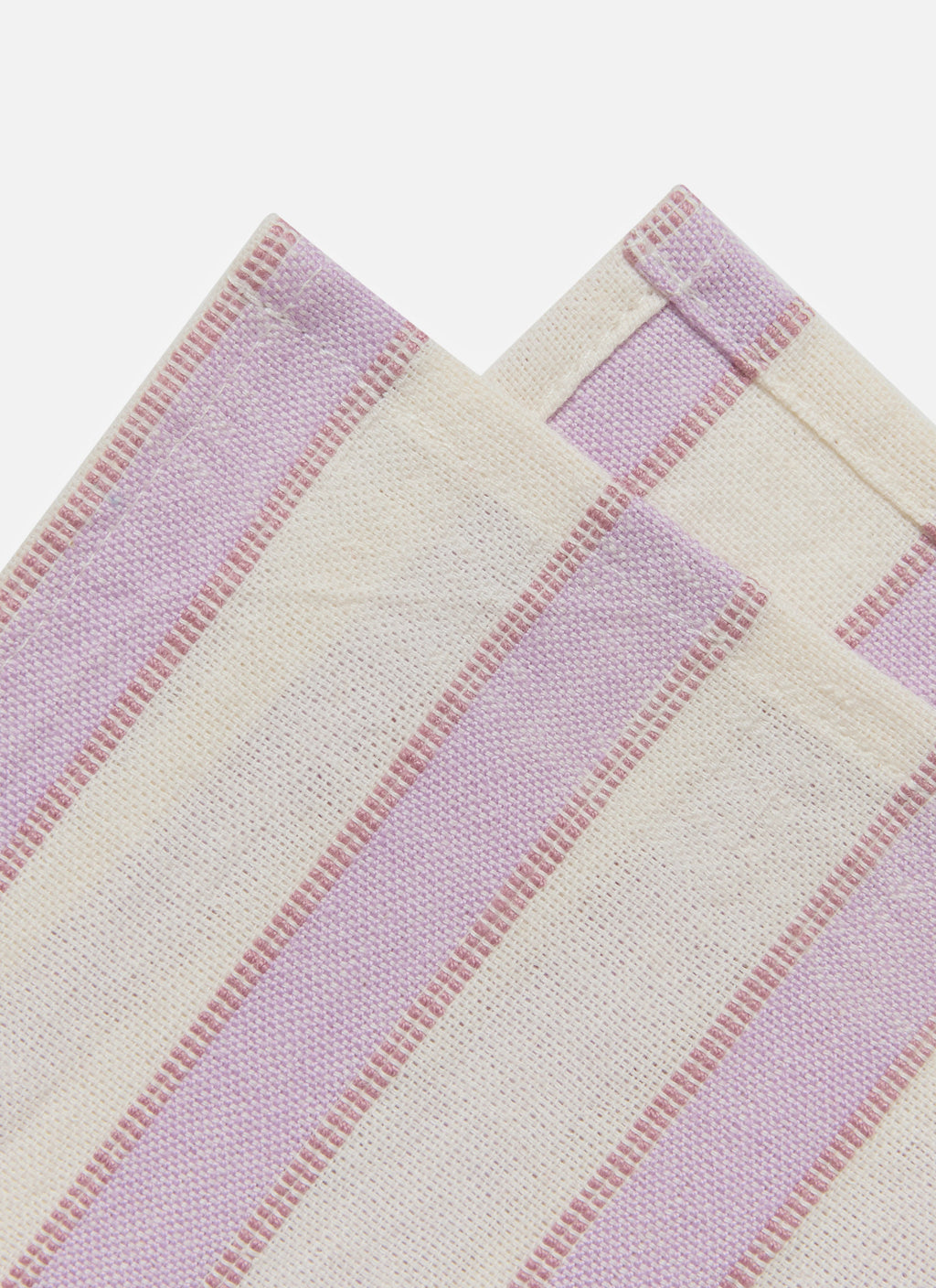 LILAC & CREAM - Stripe Napkins