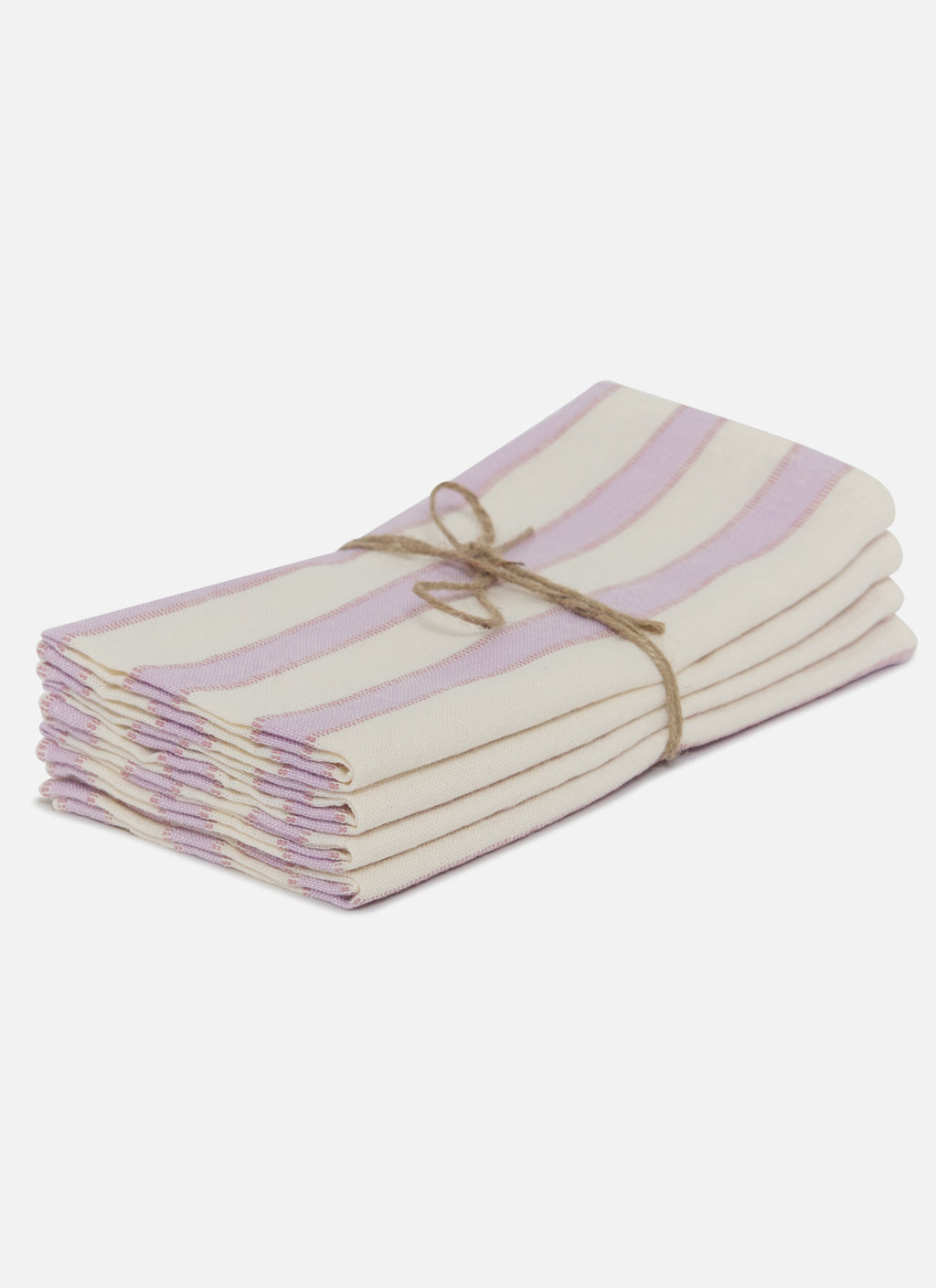 LILAC & CREAM - Stripe Napkins