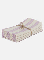 LILAC & CREAM - Stripe Napkins