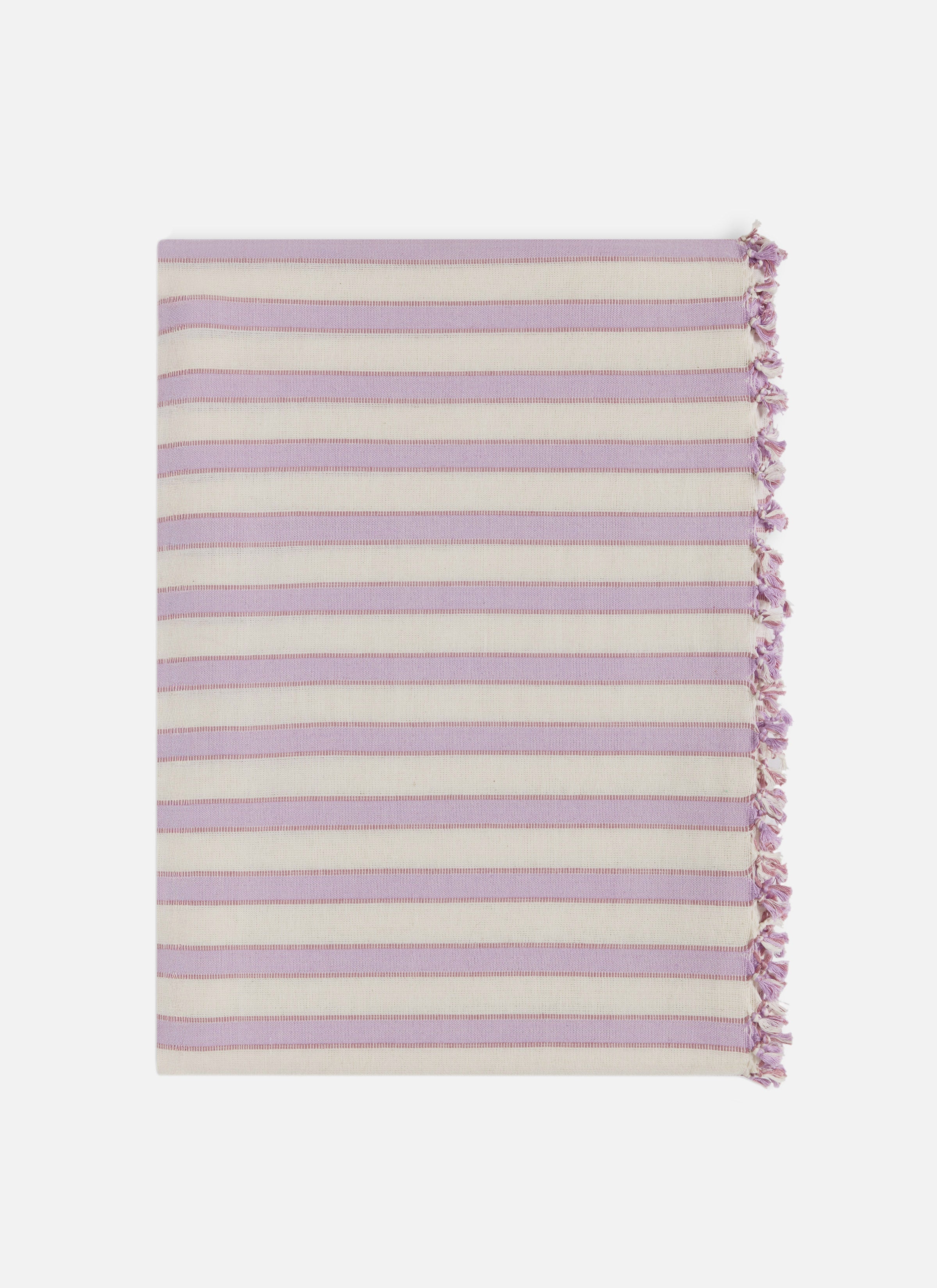 LILAC & CREAM - Stripe Tablecloth