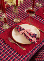 HTH x NICKEY KEHOE - Alexandra Plaid Navy Napkins