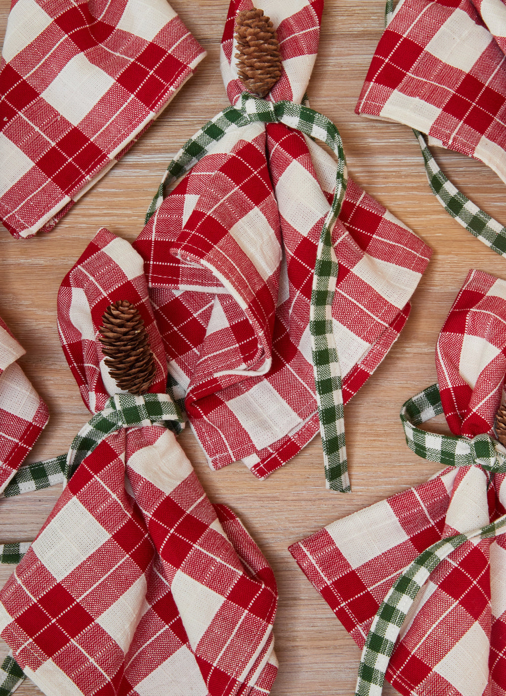 ANNABELLE PLAID - Red Napkins