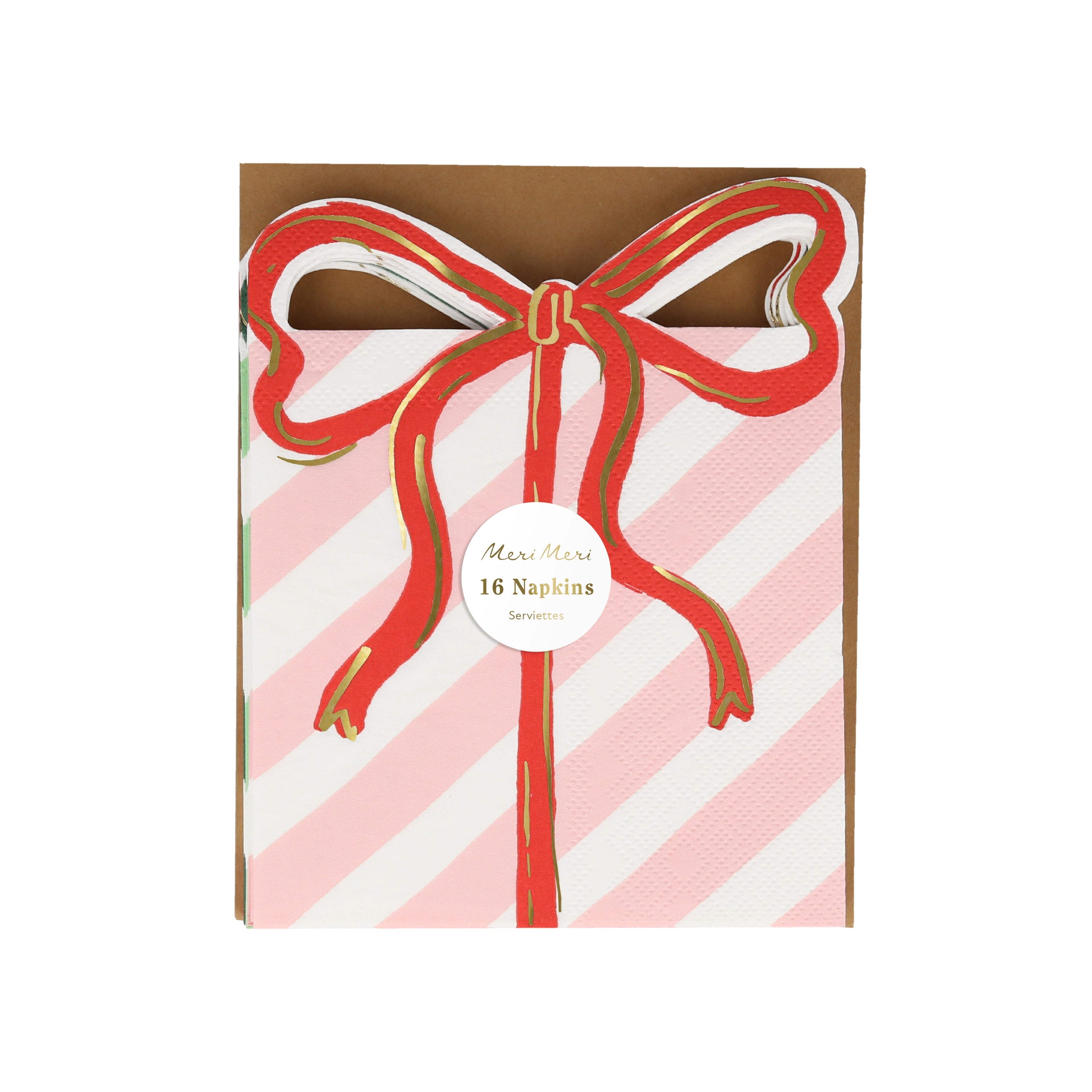 Present with Bow Napkins (x16)
