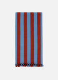 HTH x Domino MEDIUM STRIPE - Tomato & Blue Tea Towel