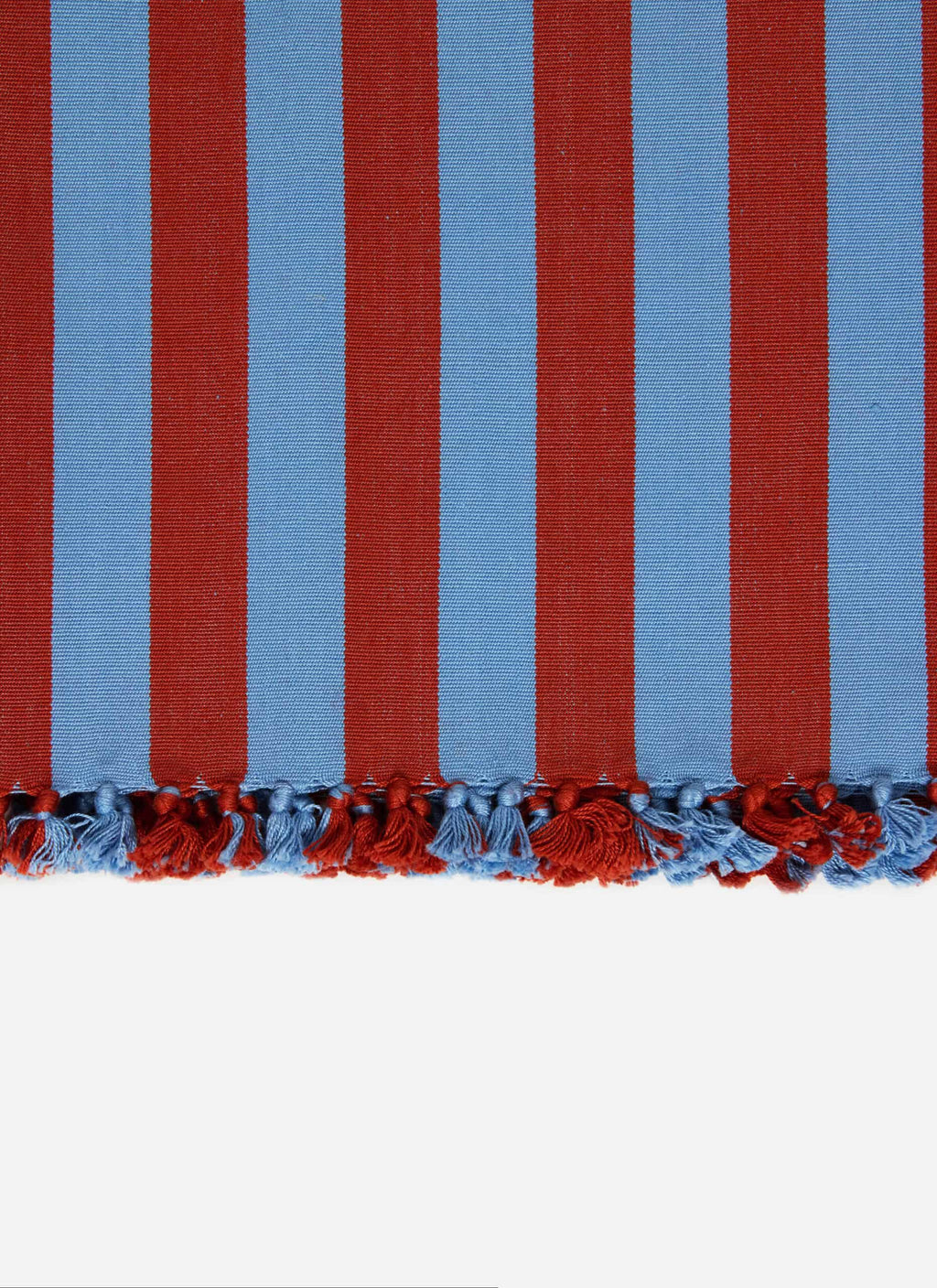 HTH x Domino MEDIUM STRIPE - Tomato & Blue Tea Towel