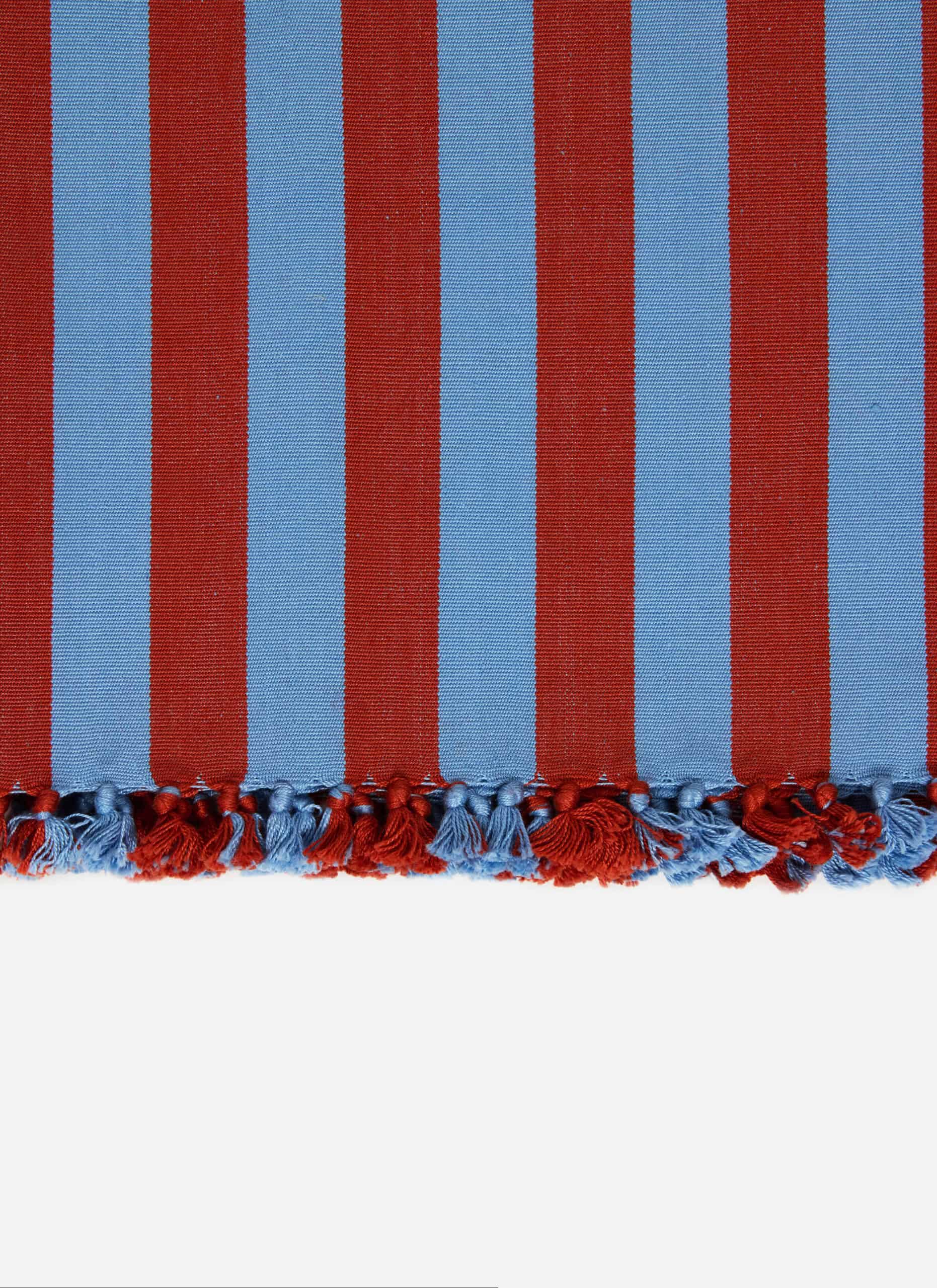 HTH x Domino MEDIUM STRIPE - Tomato & Blue Tea Towel