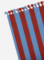 HTH x Domino MEDIUM STRIPE - Tomato & Blue Tea Towel