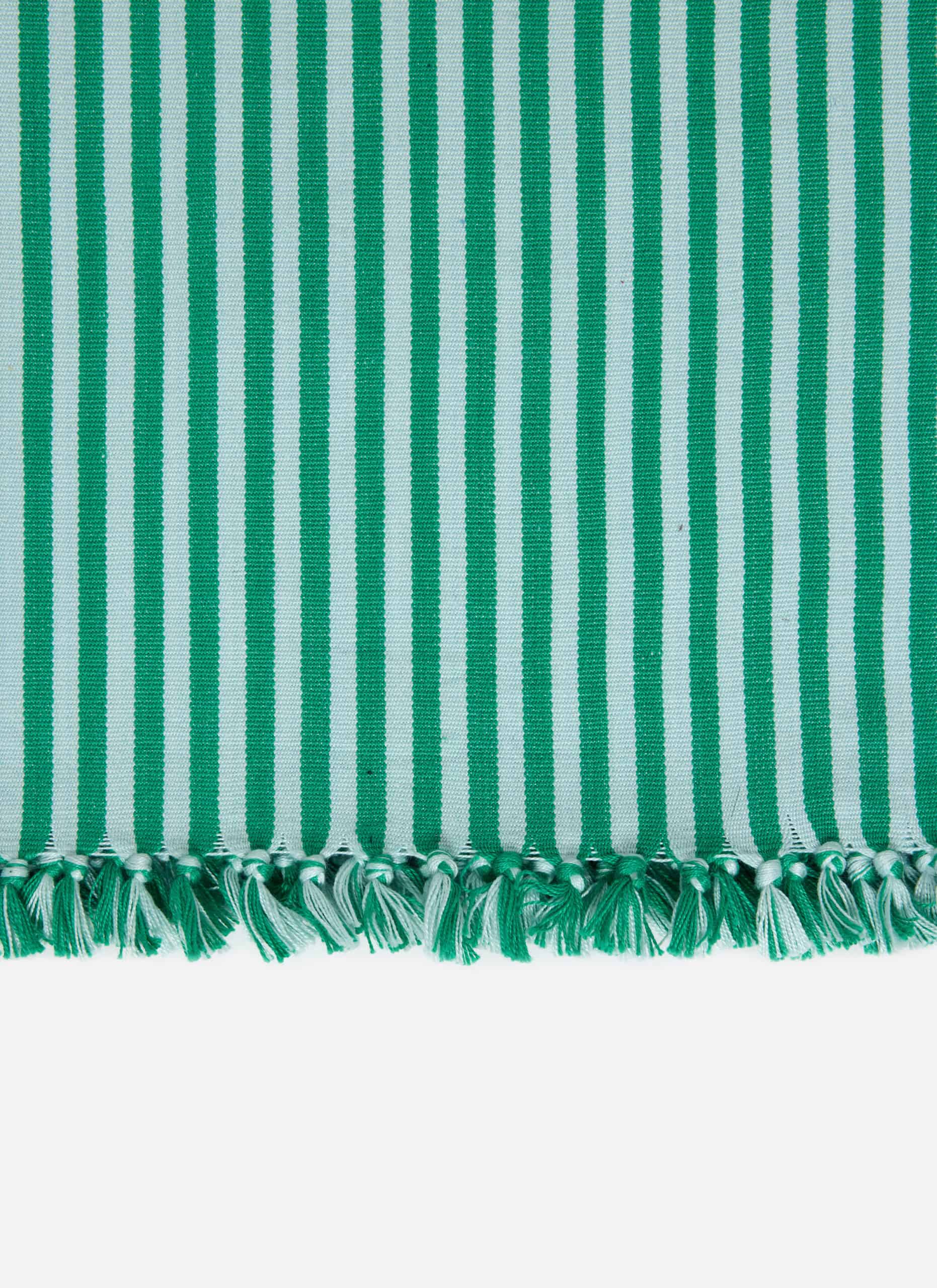 HTH x Domino MINI STRIPE -  Emerald & Sky Tea Towel