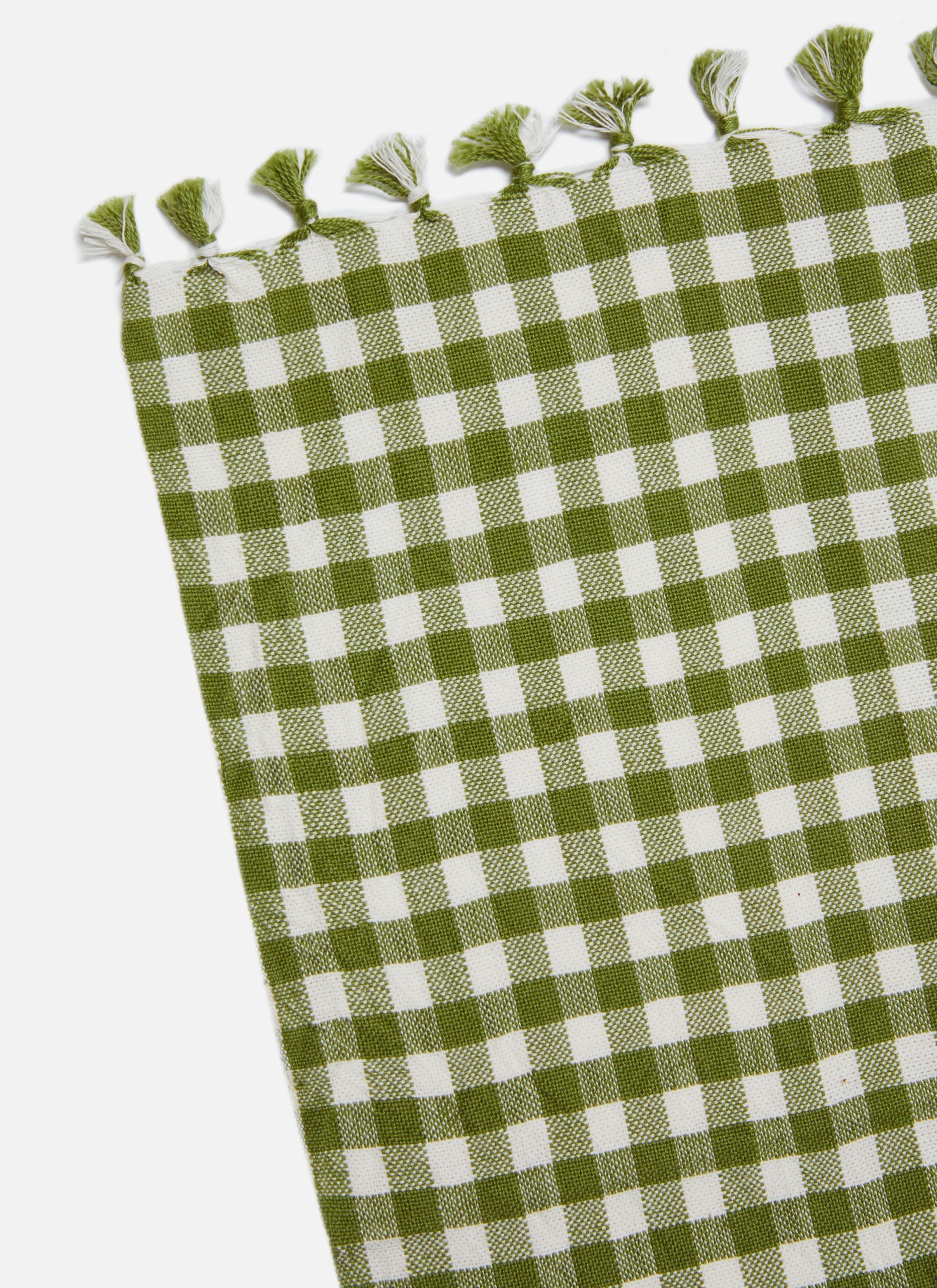 MINI GINGHAM - Olive Tea Towel