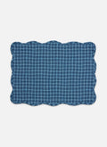 KATHERINE PLAID - Midnight Scalloped Quilted Placemat