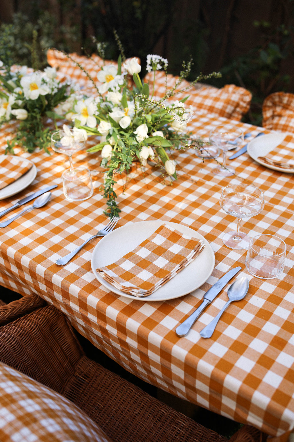 GINGHAM - Goldenrod Tablecloth