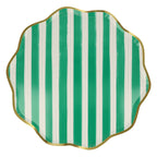 Festive Stripe Dinner Plates (x8)