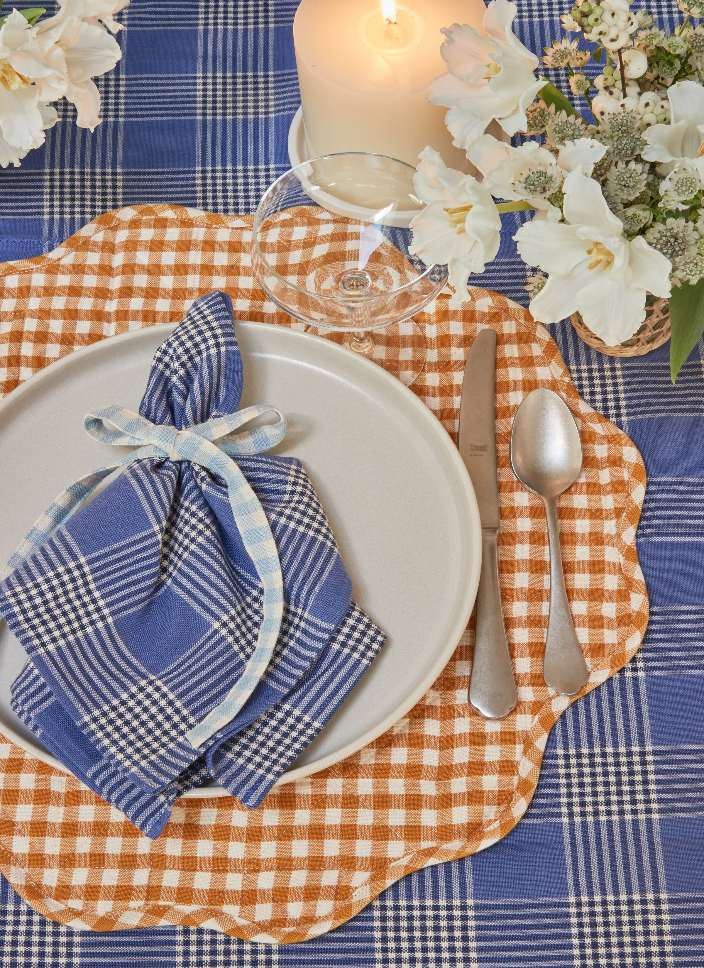 GLEN PLAID - Cornflower Napkins