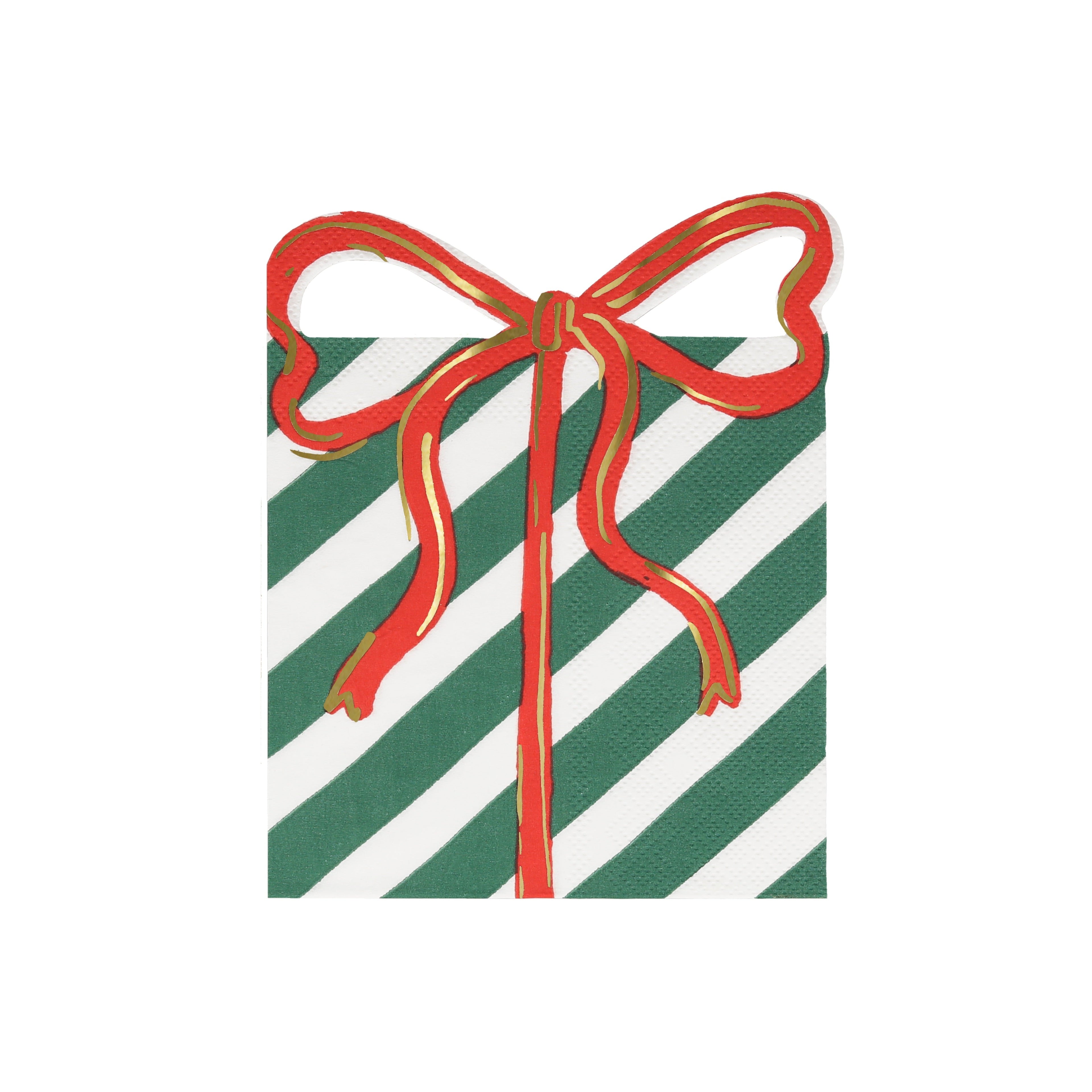 Present with Bow Napkins (x16)