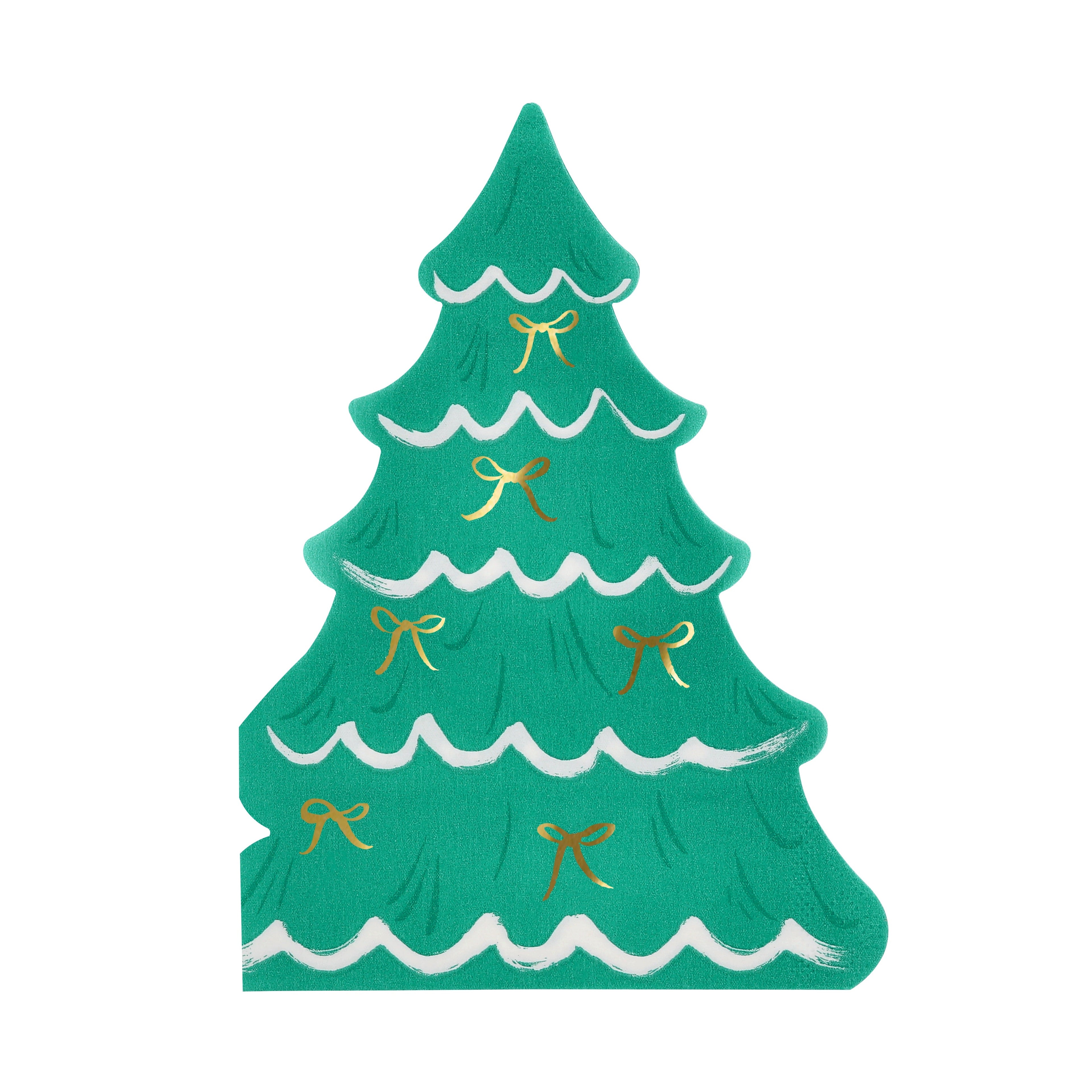 Christmas Tree With Bows Napkins (x16)