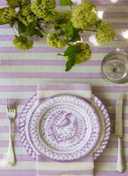 LILAC & CREAM - Stripe Napkins