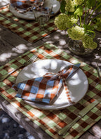 GINGHAM - Avocado Quilted Placemat