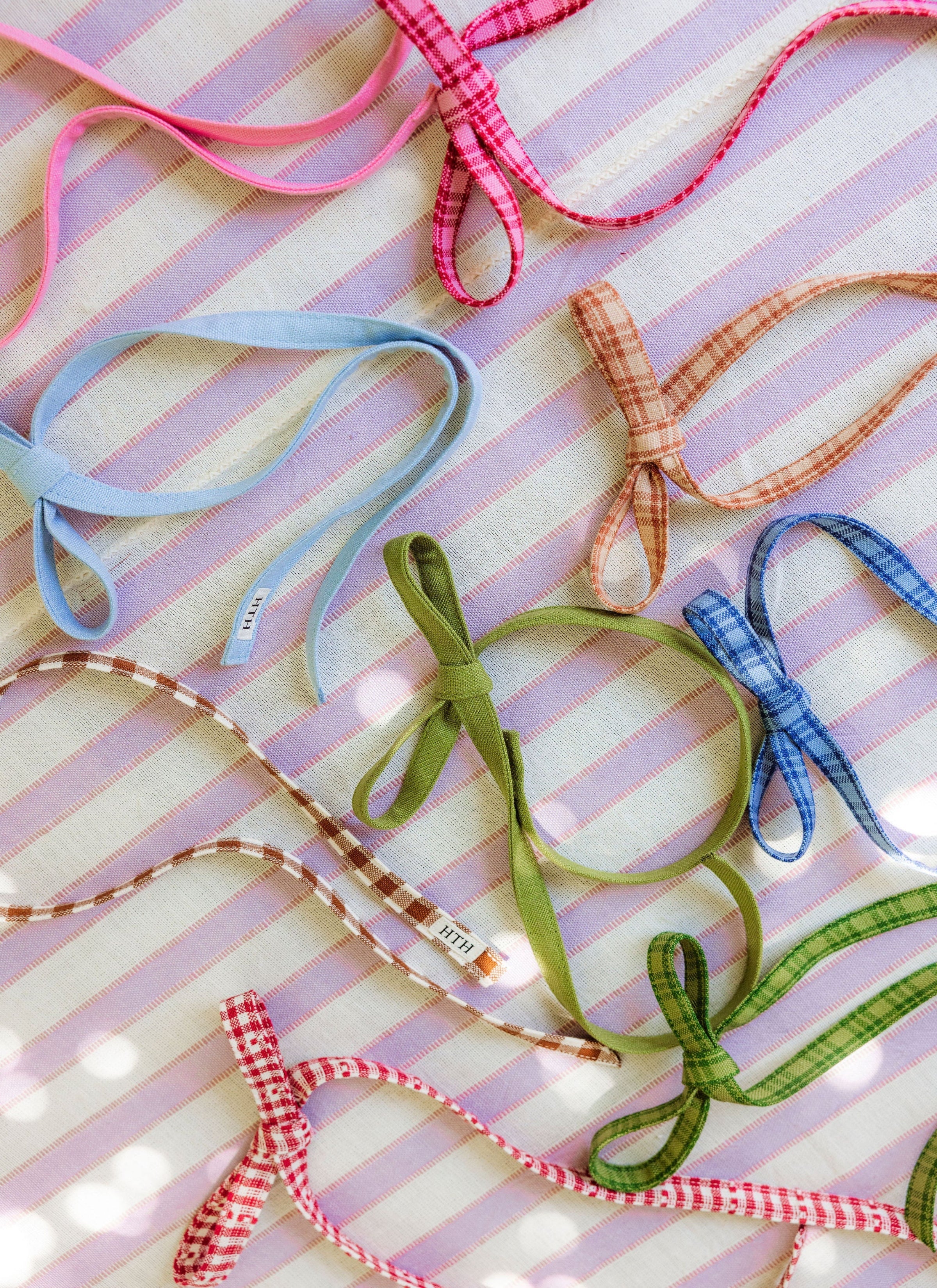 LILAC & CREAM - Stripe Tablecloth