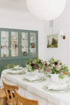 FRENCH LATTICE - Olive Tablecloth