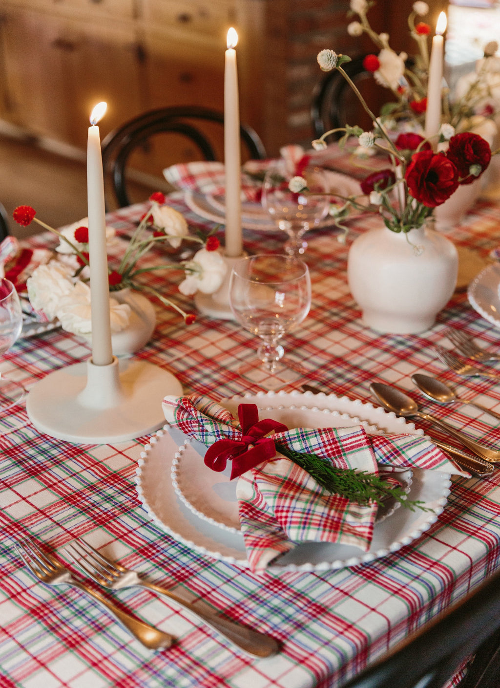 CLARA PLAID - Multicolor Tablecloth