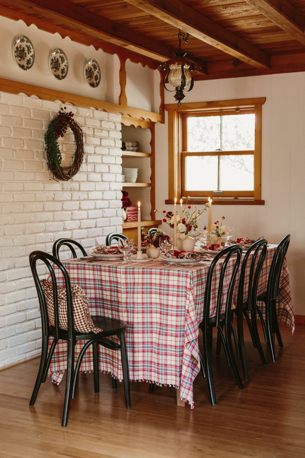 CLARA PLAID - Multicolor Tablecloth