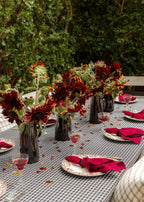 HARRISON PLAID - Black Tablecloth