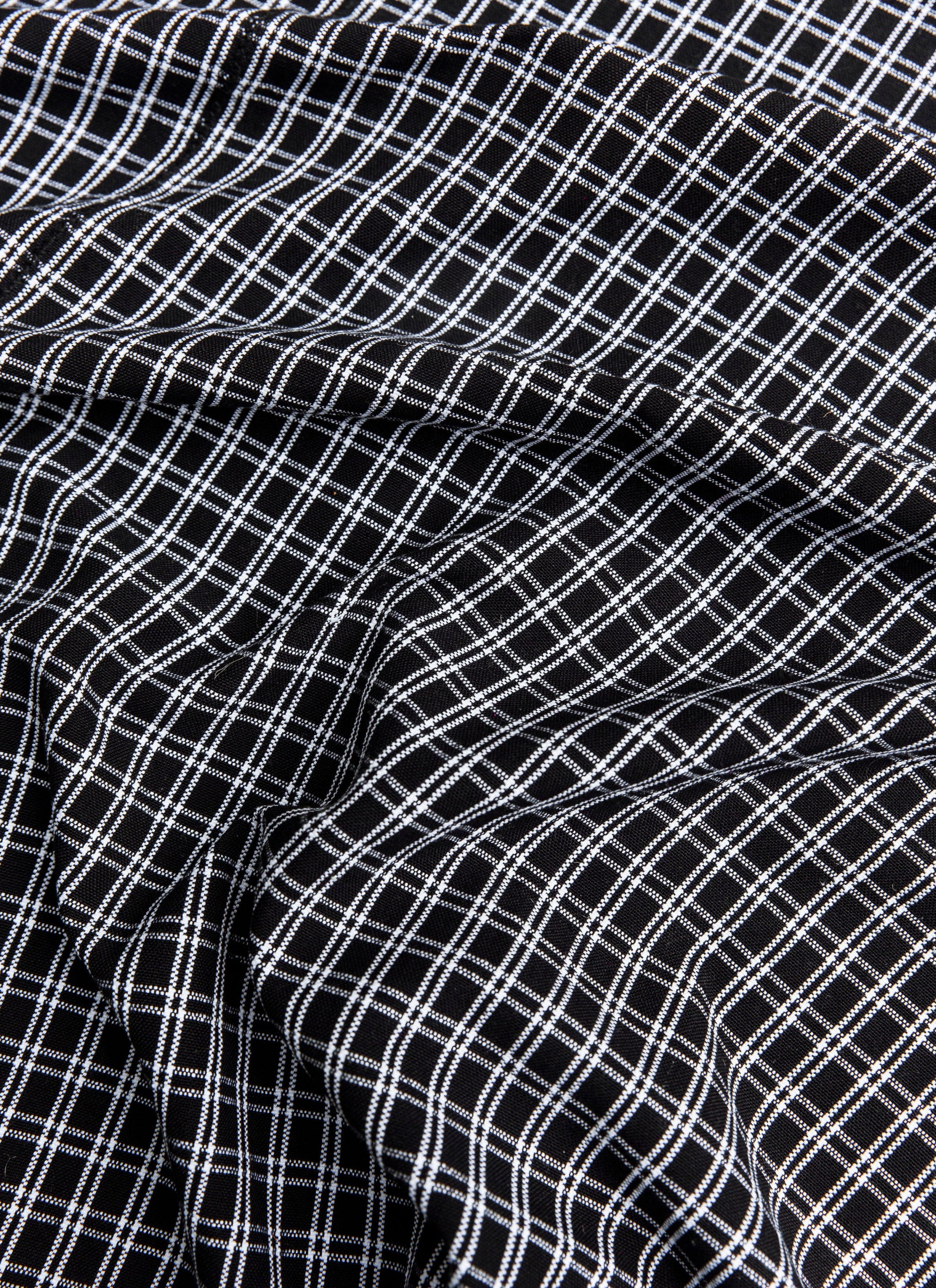 HARRISON PLAID - Black Tablecloth