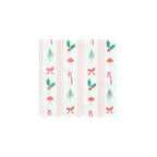 Festive Icon Stripes Small Napkins (x16)