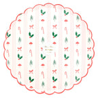 Festive Icon Stripes Dinner Plates (x8)