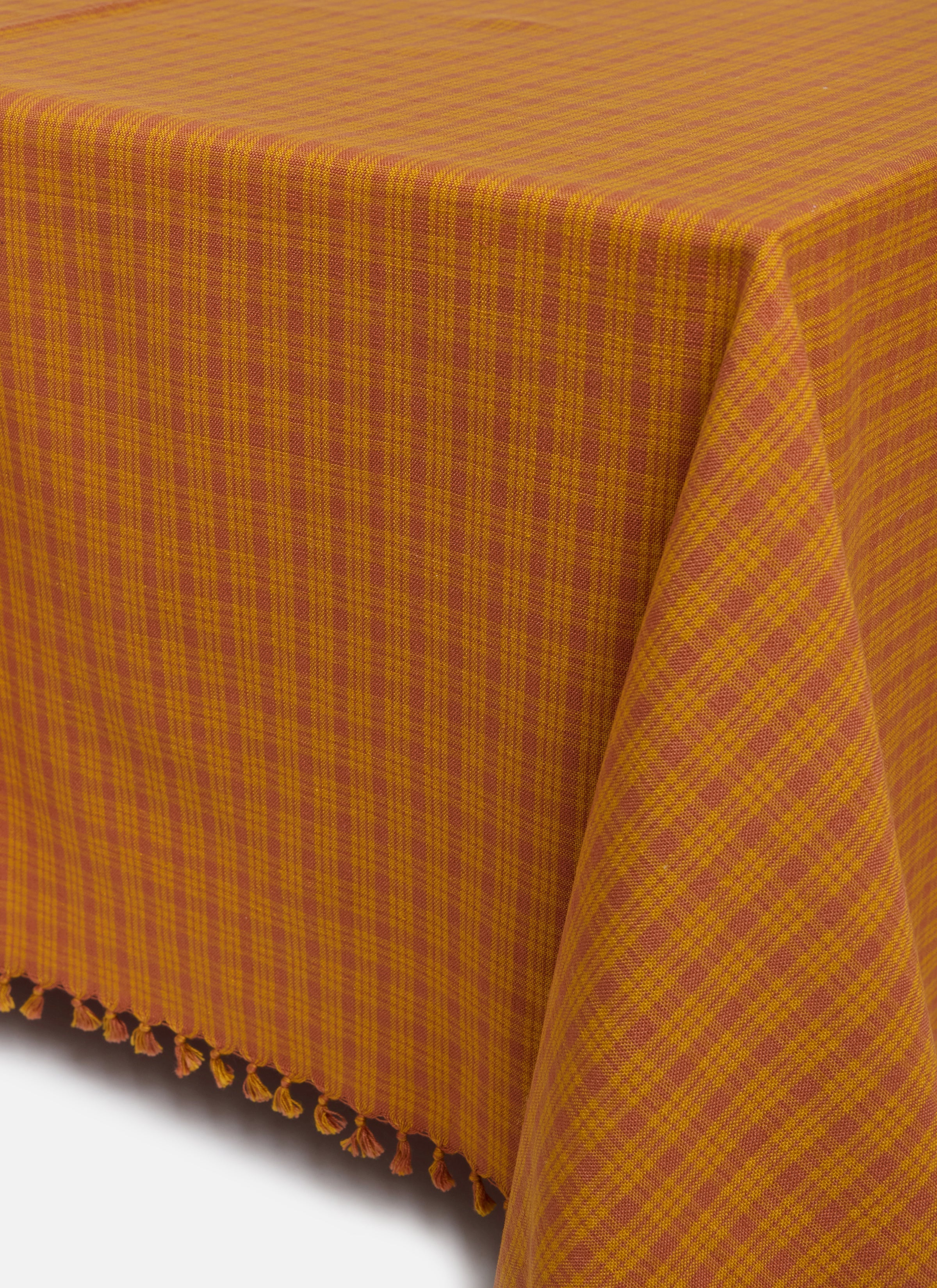 KATHERINE PLAID - Saffron Tablecloth