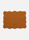 KATHERINE PLAID - Saffron Scalloped Quilted Placemat