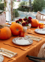 KATHERINE PLAID - Saffron Scalloped Quilted Placemat