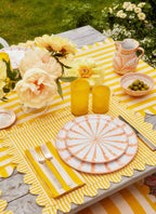 HTH x Domino MINI STRIPE -  Lemon & Sand Placemat
