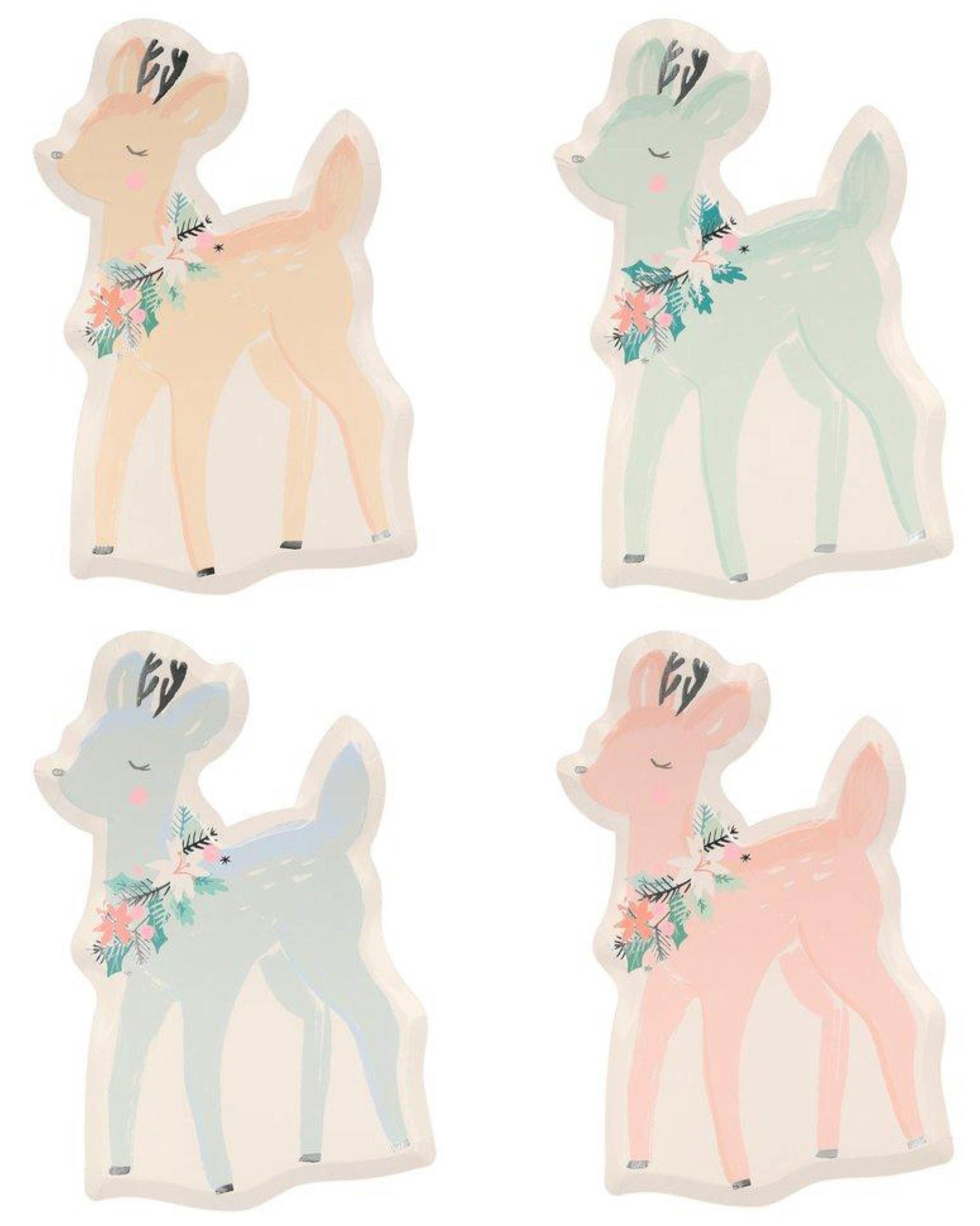 Pastel Deer Plates