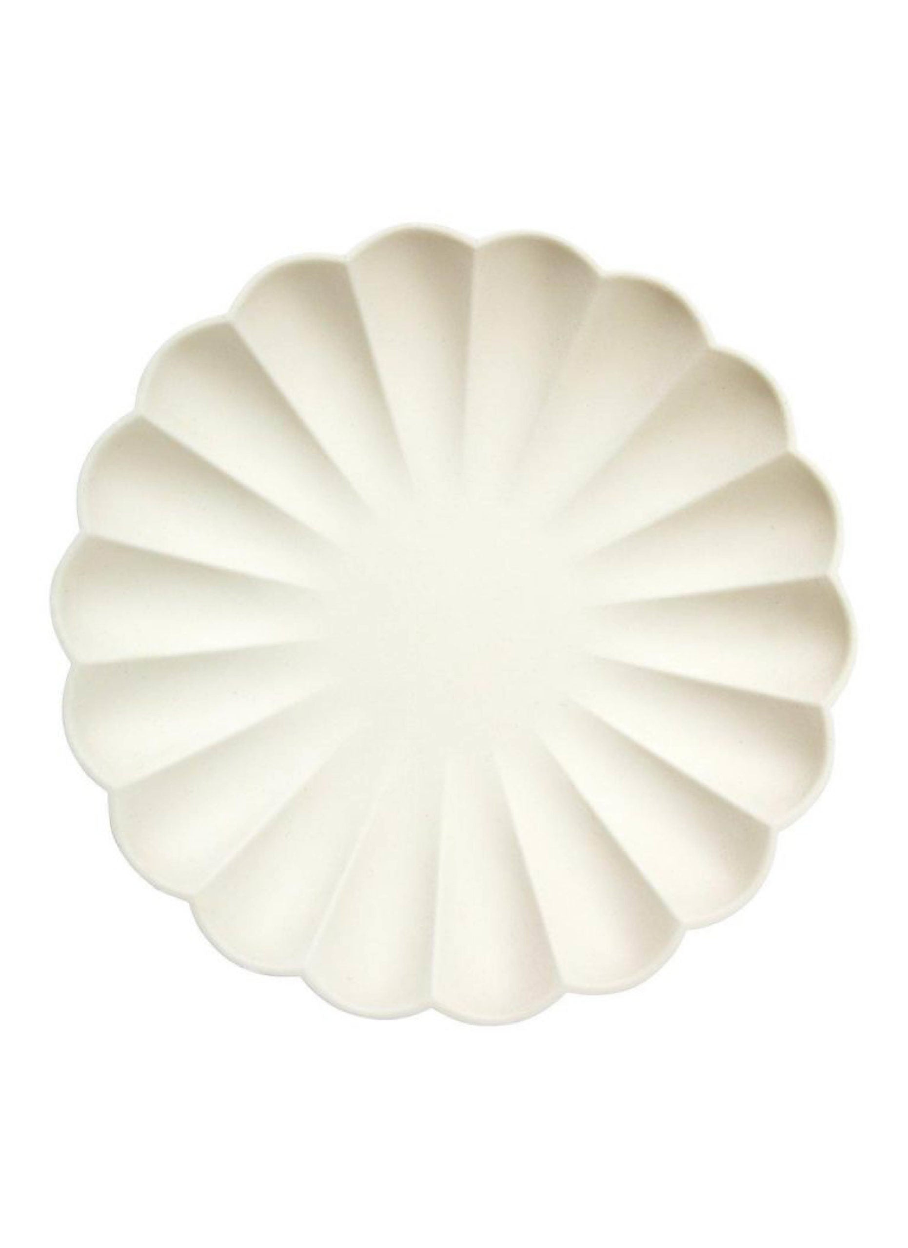 Large Cream Compostable Plates (x8)