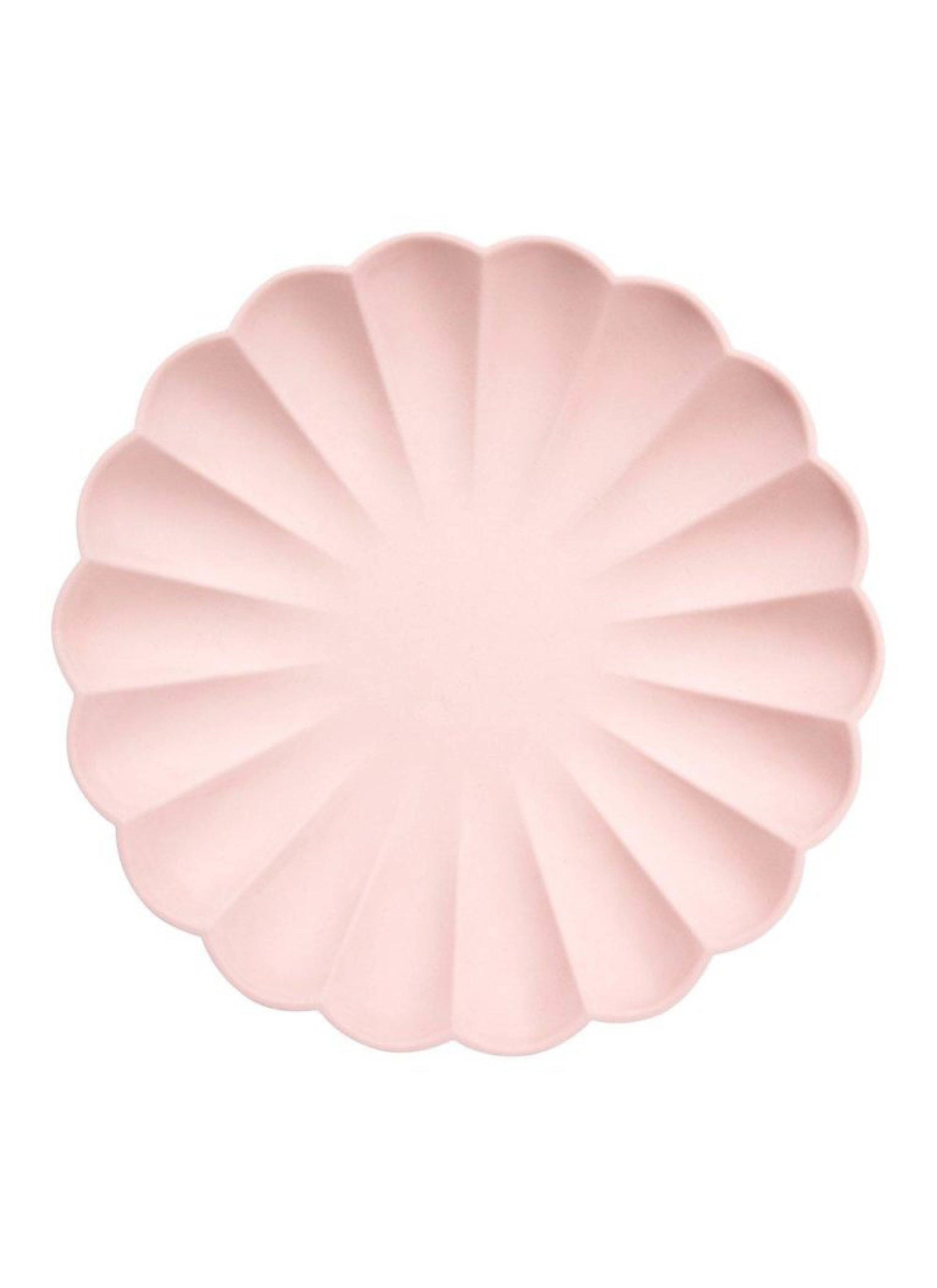 Large Candy Pink Compostable Plates (x8)