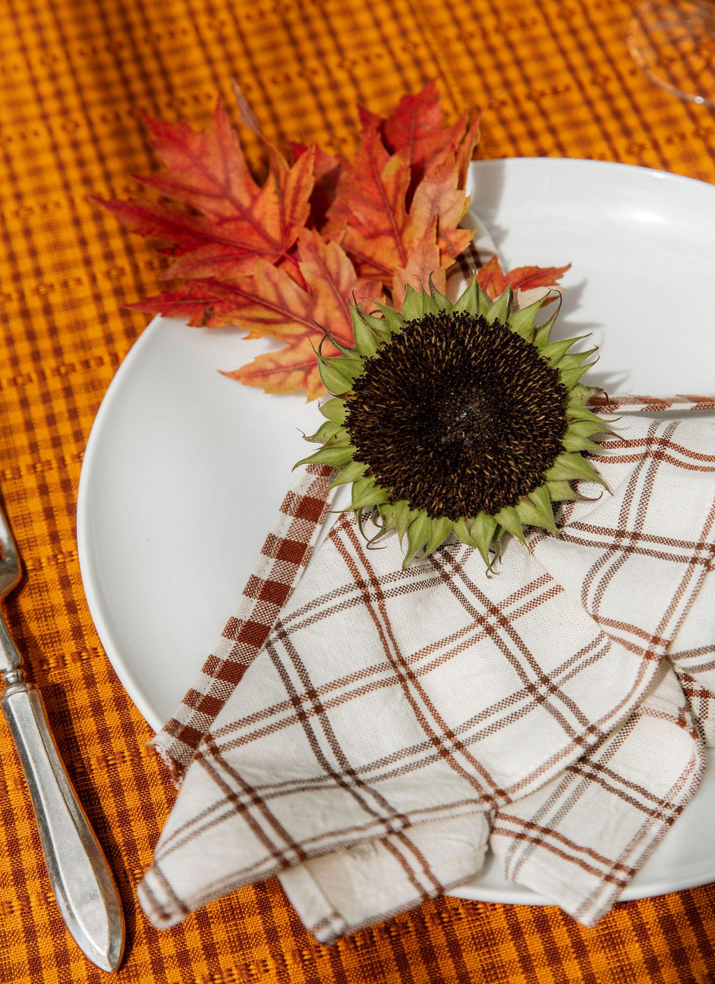 MAYFAIR PLAID - Nutmeg Napkins
